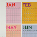 Monthly Undated A3 Wall Planner | 12 Pages | Colourburst - Sprouts of Bristol