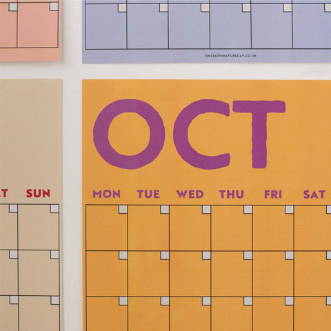 Monthly Undated A3 Wall Planner | 12 Pages | Colourburst - Sprouts of Bristol