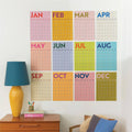 Monthly Undated A3 Wall Planner | 12 Pages | Colourburst - Sprouts of Bristol