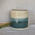Mountains - Blue & Cream Handmade Plant Ceramic Pot - Sprouts of Bristol