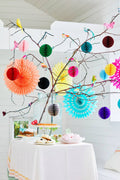 Multi Coloured 4m Bunting Ball Garland - Sprouts of Bristol