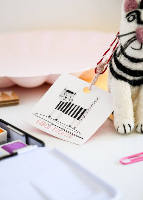 Niaski Pablo Picatso Felt Decoration – Handmade Fair Trade - Sprouts of Bristol