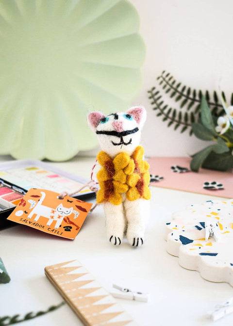 Niaski Salvador Catli Felt Decoration – Handmade Fair Trade - Sprouts of Bristol