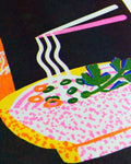 Noodle Risograph A4 Print - Sprouts of Bristol