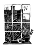 Open View Lino Print - Sprouts of Bristol