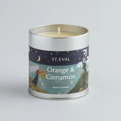 Orange & Cinnamon Christmas Scented Tin Candle - Sprouts of Bristol