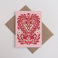 Paper Cut Heart | Everyday greetings card | Folk, love - Sprouts of Bristol