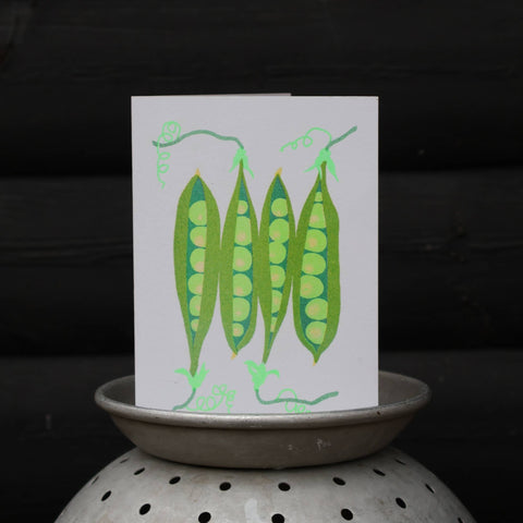 Peas Grow Greetings Card - Sprouts of Bristol