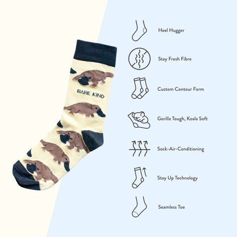 Platypus Bamboo Socks - Sprouts of Bristol