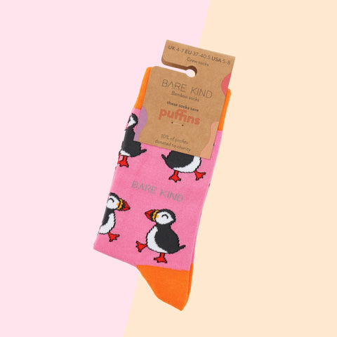 Puffin Bamboo Socks - Sprouts of Bristol