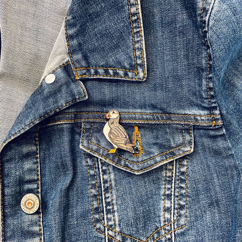 Puffin Mini Pin Brooches - Sprouts of Bristol