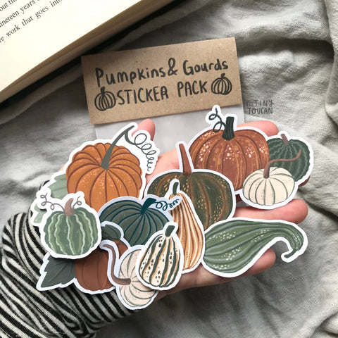 Pumpkins and Gourds Sticker Pack - Sprouts of Bristol