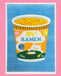 Ramen Risograph A4 Print - Sprouts of Bristol