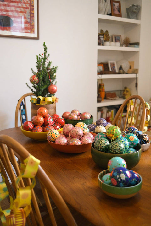 Red and Gold Bauble - Sprouts of Bristol