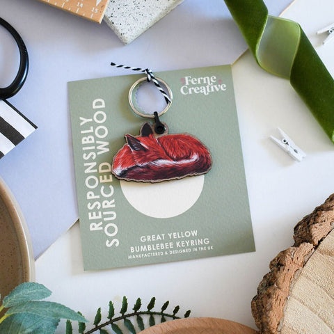 Red Fox Keyring - Sprouts of Bristol