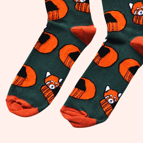 Red Panda Bamboo Socks - Sprouts of Bristol