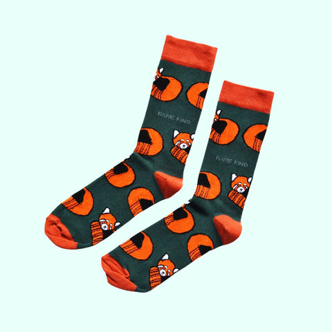 Red Panda Bamboo Socks - Sprouts of Bristol