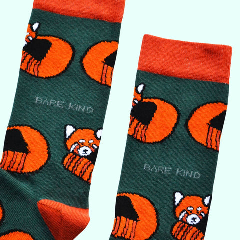 Red Panda Bamboo Socks - Sprouts of Bristol