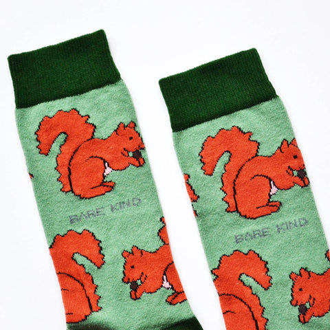 Red Squirrel Bamboo Socks - Sprouts of Bristol