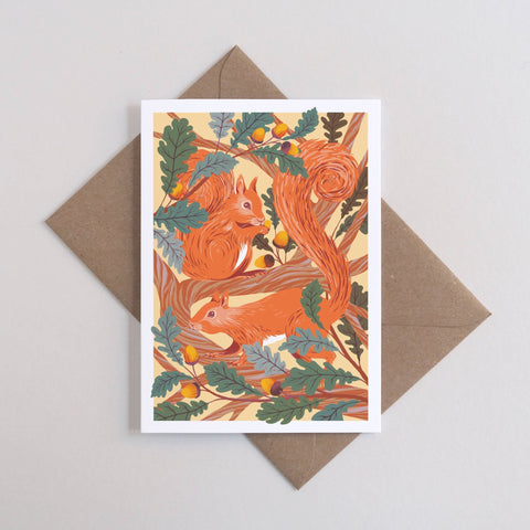 Red Squirrels | Everyday greetings card | Wildlife, nature - Sprouts of Bristol