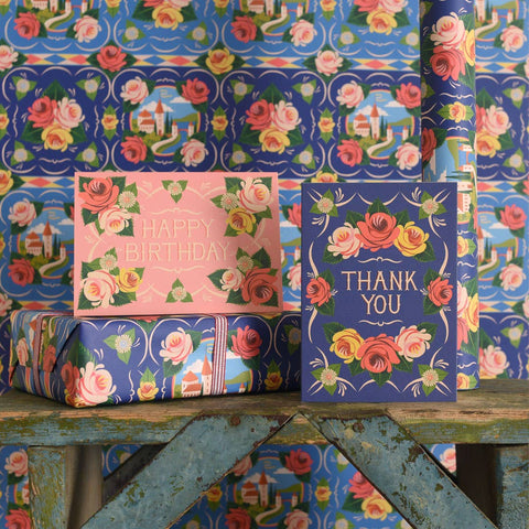 Roses & Castles - Thank You | Thank you card | Gratitude, floral - Sprouts of Bristol