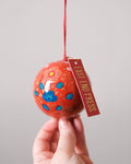 Scarlet Red and Blue Bauble - Sprouts of Bristol