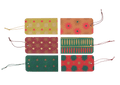 Screen - printed Christmas Gift Tags - Set of Six - Sprouts of Bristol