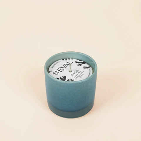 Sea Salt Candle in Sea & Shore Ceramic Pot - Sprouts of Bristol