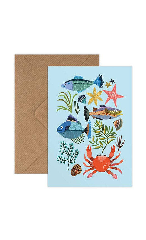 Seaside Greetings Card - Sprouts of Bristol