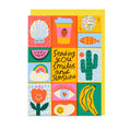 SENDING SMILES AND SUNSHINE Greetings Card - Sprouts of Bristol