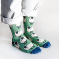 Sheep Socks | Bamboo Socks | Green Socks | Farm Socks - Sprouts of Bristol