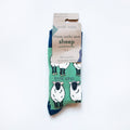 Sheep Socks | Bamboo Socks | Green Socks | Farm Socks - Sprouts of Bristol