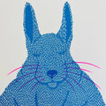 Siesta – Rabbit Risograph Print - Sprouts of Bristol