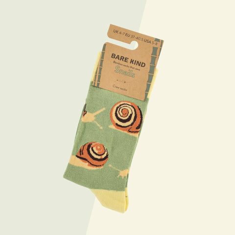 Snail Bamboo Socks - Sprouts of Bristol