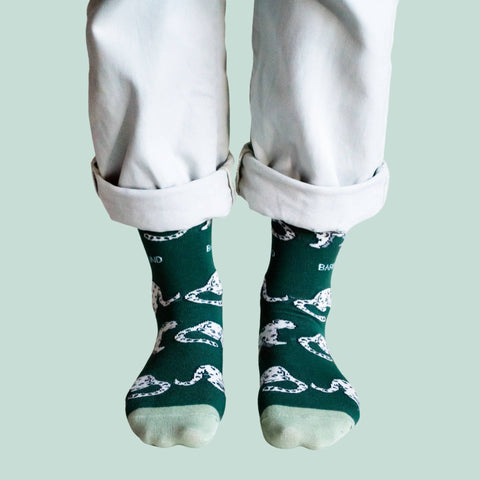 Snow Leopard Bamboo Socks - Sprouts of Bristol