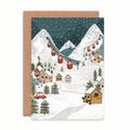 Snow Mountains Christmas Greetings Card - Sprouts of Bristol