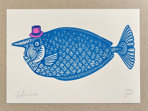 SoFishticated – Riso Art Print - Sprouts of Bristol