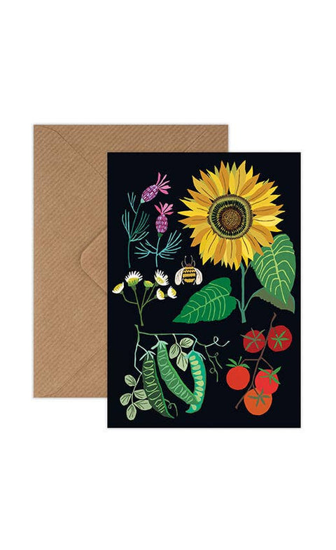 Sunflower Plot Greetings Card - Sprouts of Bristol