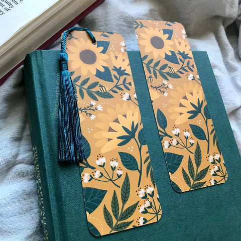 Sunflowers and Bees Bookmark - Sprouts of Bristol