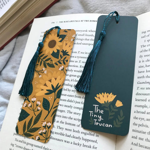 Sunflowers and Bees Bookmark - Sprouts of Bristol