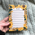 Sunflowers and Bees Do List Note Pad - Sprouts of Bristol