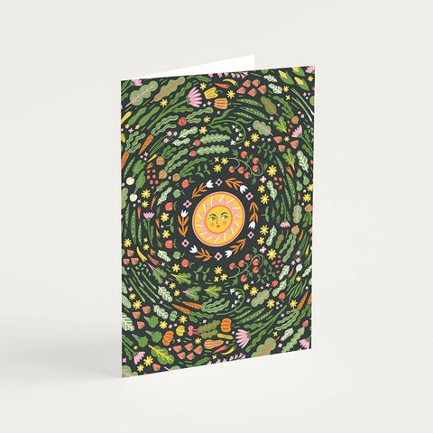 Sunshine Harvest Greetings Card – Fruit & Veg Card - Sprouts of Bristol