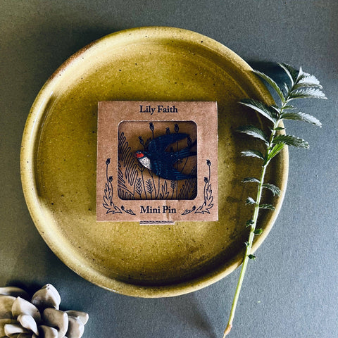 Swallow Mini pin Brooch  - Sprouts of Bristol