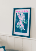 Sweet Pea Flower Risograph Print - Sprouts of Bristol