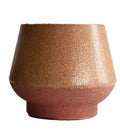 Textured Ceramic Terracotta Orange and Reddy Brown Planter - Sprouts of Bristol