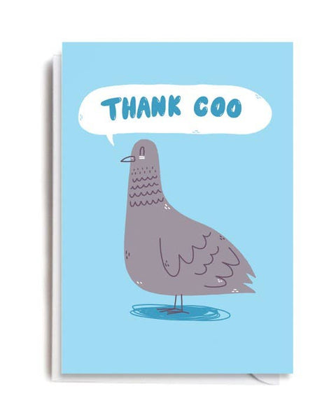 Thank Coo Greetings Card - Sprouts of Bristol