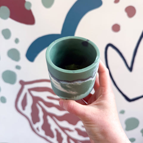 The Orchid Bee Jesmonite Mini Pot [Beneath the Canopy RHS Collab] - Sprouts of Bristol