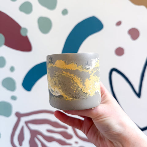 The Yellow - Footed Tortoise Jesmonite Mini Pot [Beneath the Canopy RHS Collab] - Sprouts of Bristol