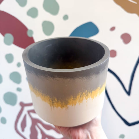 The Yellow - Footed Tortoise Jesmonite Pot [Beneath the Canopy RHS Collab] - Sprouts of Bristol