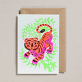 Tiger Riso Papercut Greetings Card - Sprouts of Bristol